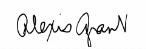 Signature of Alexis Grant