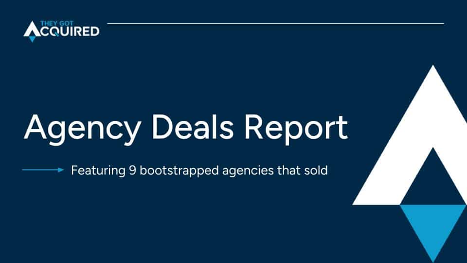 Agency deals report cover with TGA logo