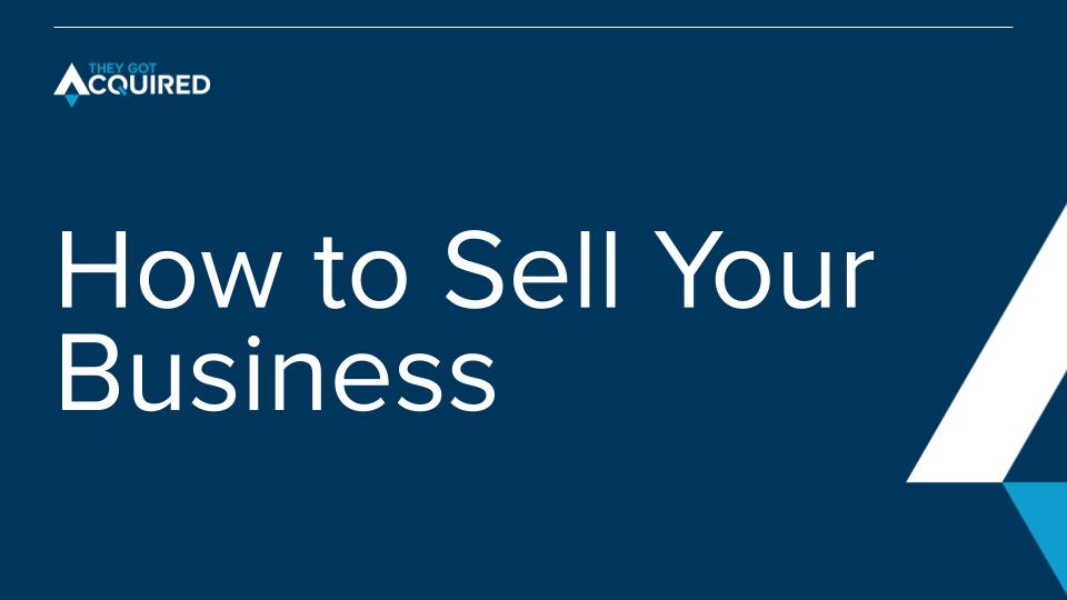 How to Sell Your Business course