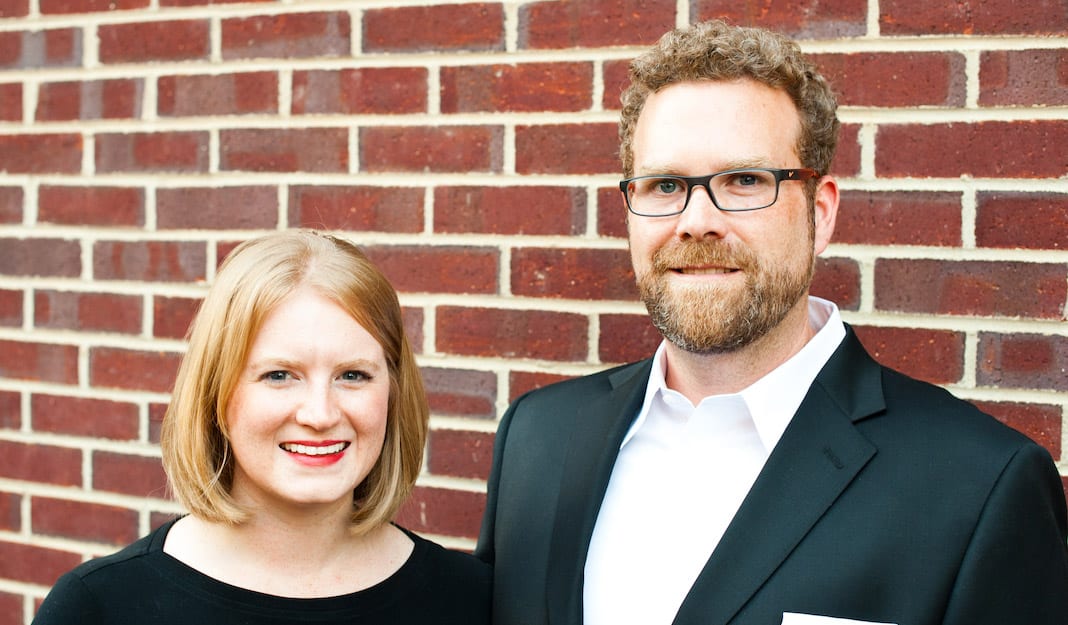 Laura McGuire and Jason Clewell, co-founders of Hipstik Legwear