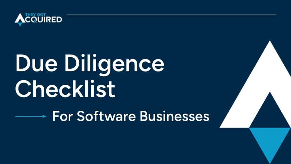 Due Diligence Checklist For Software Businesses