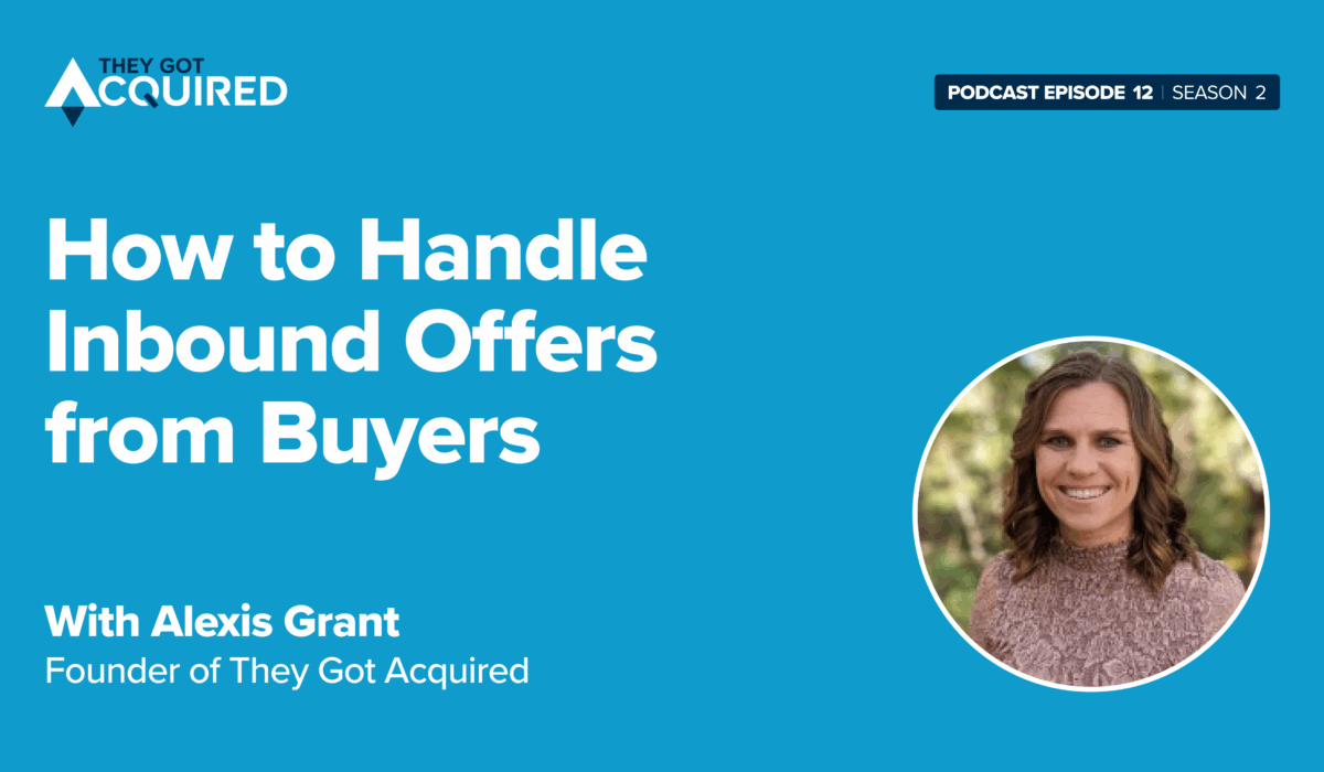 Graphic that says: How to handle inbound offers from buyers