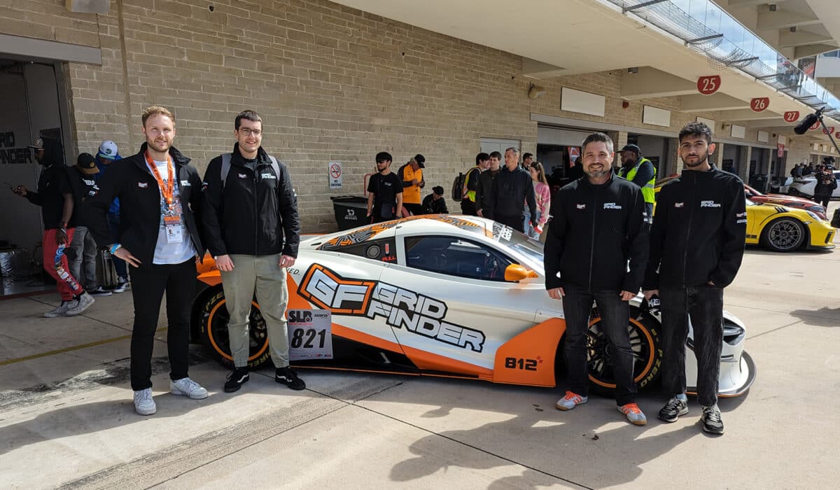 The Grid Finder team: Tom Bunten, Kamil Zurek, Chris Honniball and Nikhil Patel