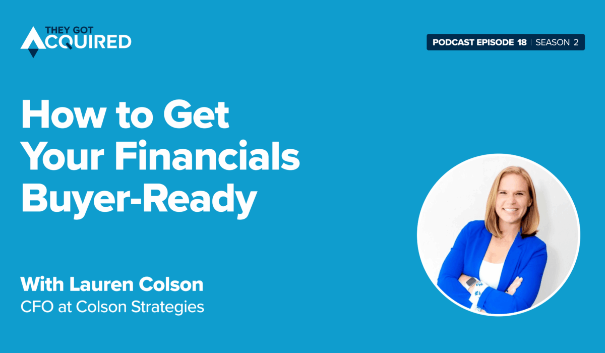 Lauren Colson on how to get your financials buyer-ready